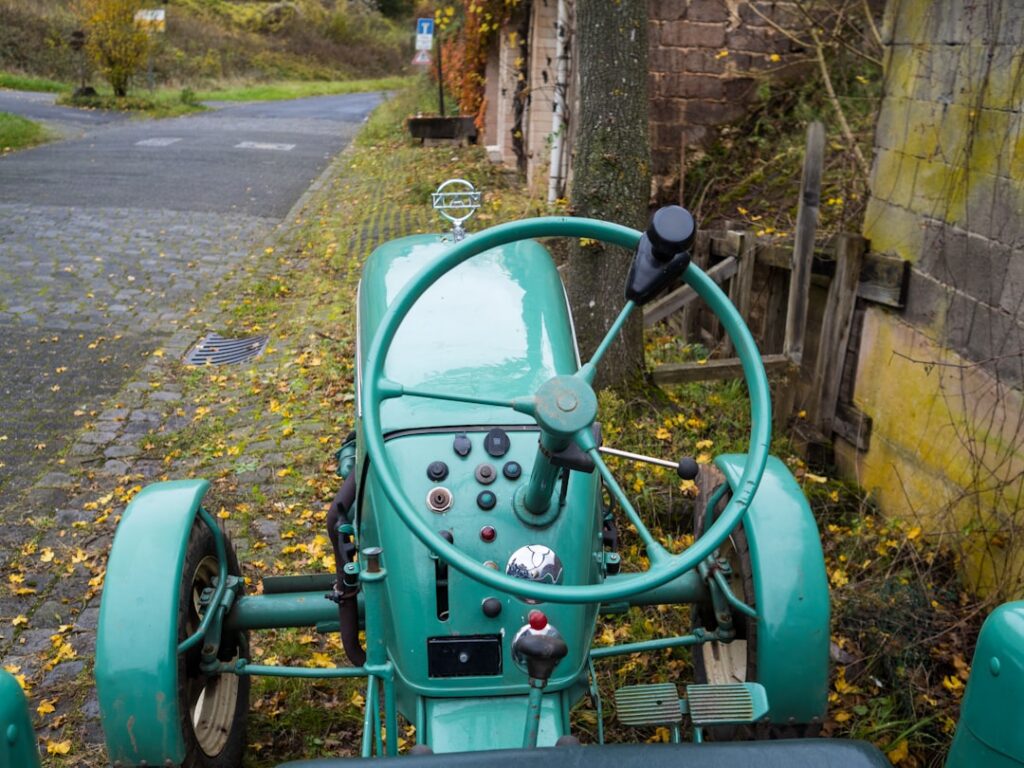 Painel De Tror Vintage Verde Com Volante 3b9K3szlppk